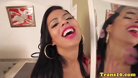 Hot babe takes a hard cock in her ass