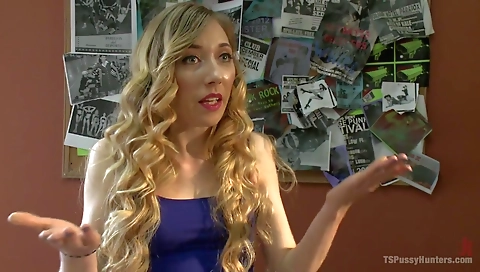 Sexy slut gets fucked by a huge cock