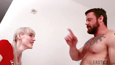 Sexy blonde slut is an anal stockings and blaze
